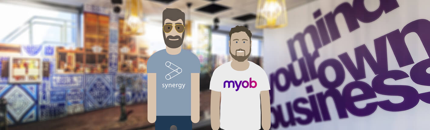 Synergy connects with MYOB for seamless, two-way exchange of financial information.