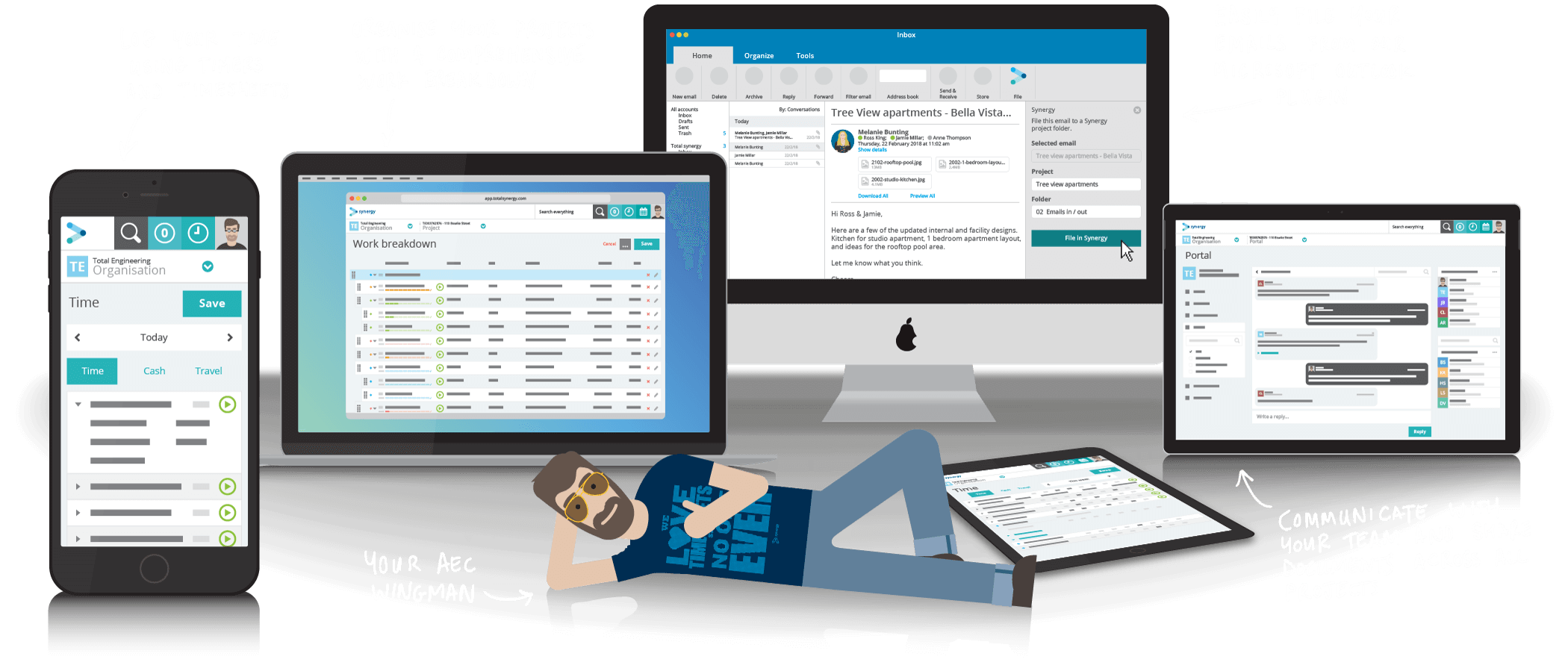 Synergy — the complete project management solution.